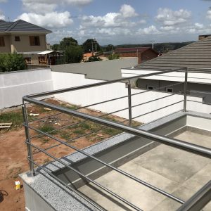 Guarda-corpo em aço inoxidável